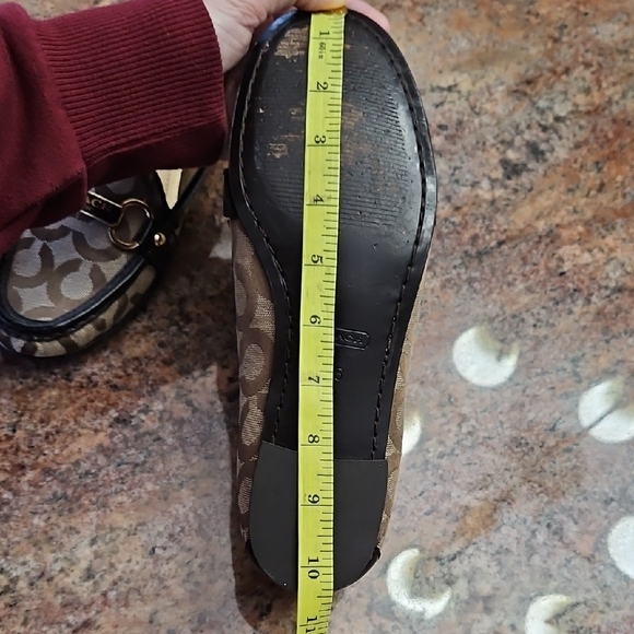 Coach Women's Brown monogram C logo Skip On Loafers Size 8.5 - Picture 12 of 12